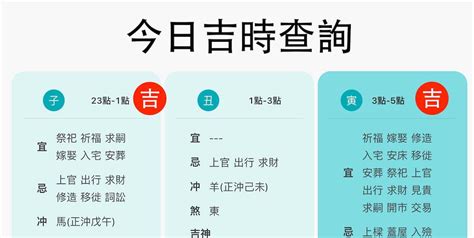 日曆宜忌|【今日吉時查詢】吉時幾點、今日時辰吉凶